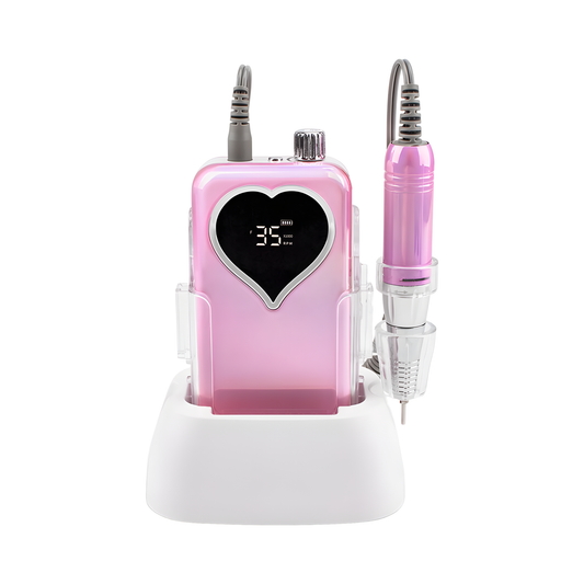 Electric Nail Drill 35000RPM Acrylic File Heart Screen