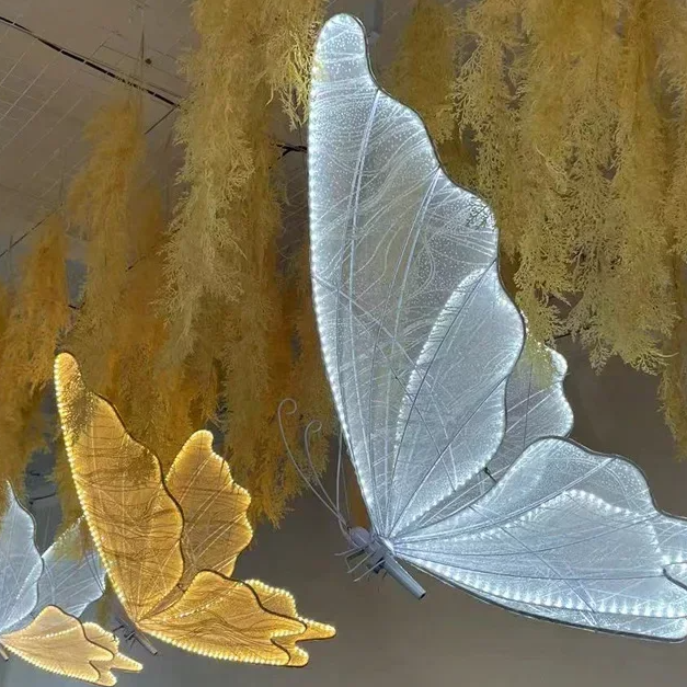 White Butterfly 60cm LED Lace Light for Party Setting