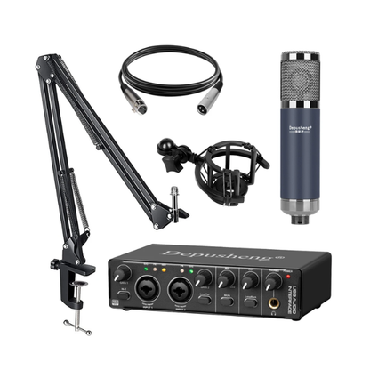 USB-C Audio Interface Sound Card for Live Recording