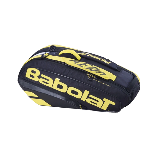 Durable 6-Racquet Tennis Bag with Extra Pockets and Carry Straps