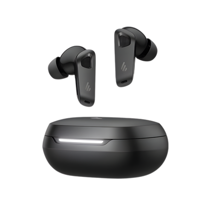 Black Adaptive Noise Cancelling Bluetooth Earbuds Hi-Res