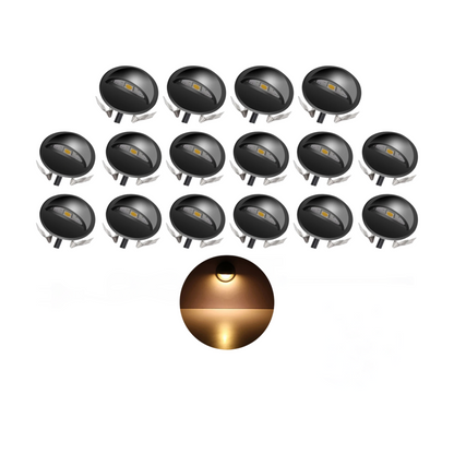 16 Pack Warm White LED Lights for Garden Fence and Stairs