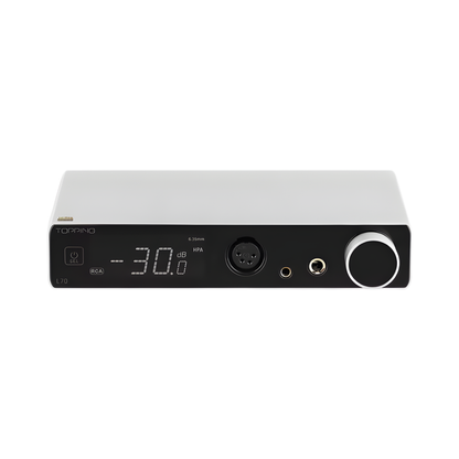 High Fidelity NFCA Headphone Amplifier with XLR and Remote Silver