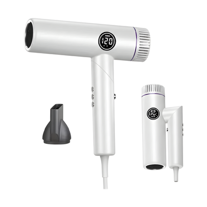 2400W Portable Folding Ionic Hair Dryer White