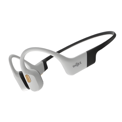 White Bone Conduction Headphones Bluetooth 5.4 Waterproof