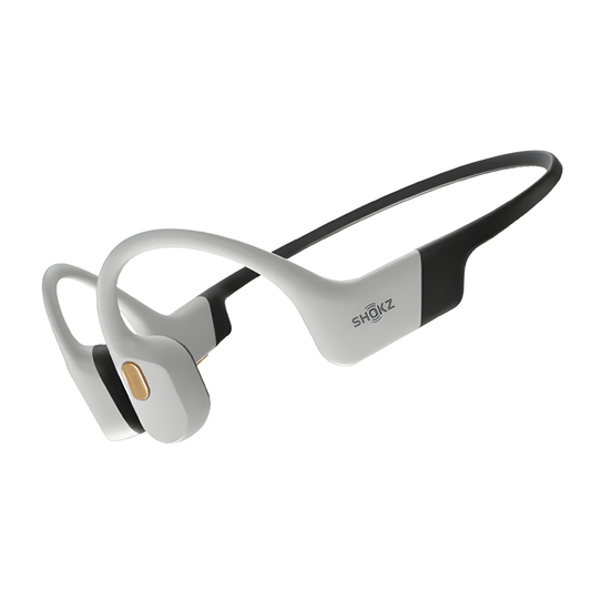 White Bone Conduction Headphones Bluetooth 5.4 Waterproof
