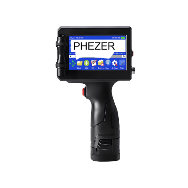 Handheld Inkjet Printer 12.7mm Date Code QR Logo Printing