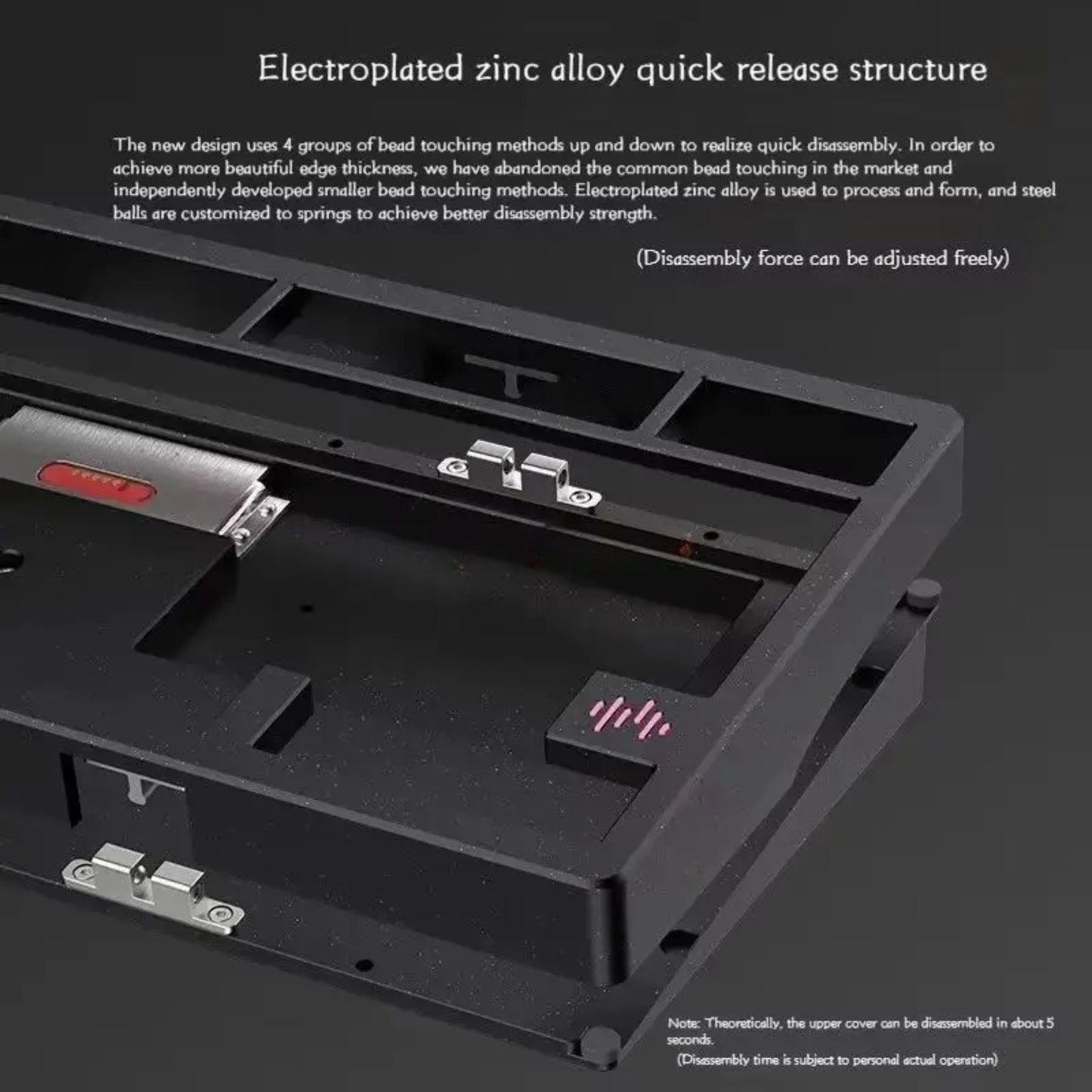 Wireless Mechanical Gaming Keyboard Anode Red FR4