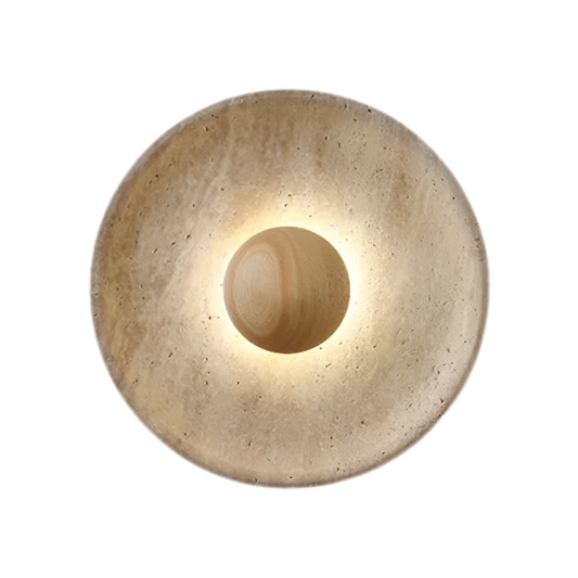 Natural Wood Wall Light 25cm with Warm Glow 3000K