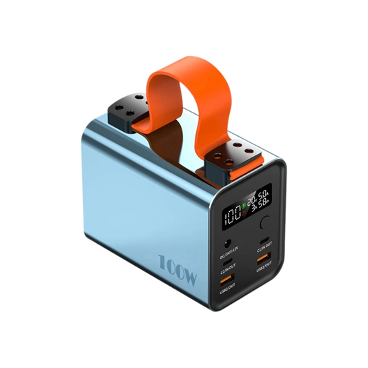 Portable 60000mAh 100W USB-C Power Bank Blue