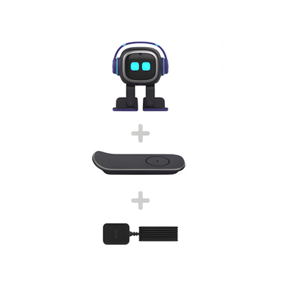 Desktop Electronic Black Robot with Dialogue Features