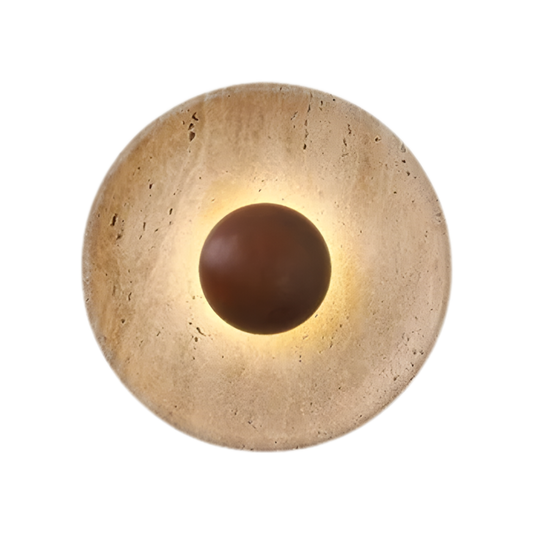 Modern 25cm Dark Wood Wall Lamp Warm Light 3000K