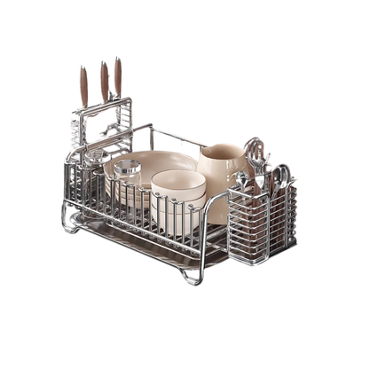 36x25cm Kitchen Organizer Rack  Bowl Cup & Plate Drainer
