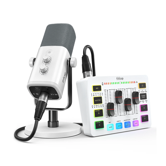 All-in-One Streaming Kit RGB Mixer Dynamic Mic KS5W