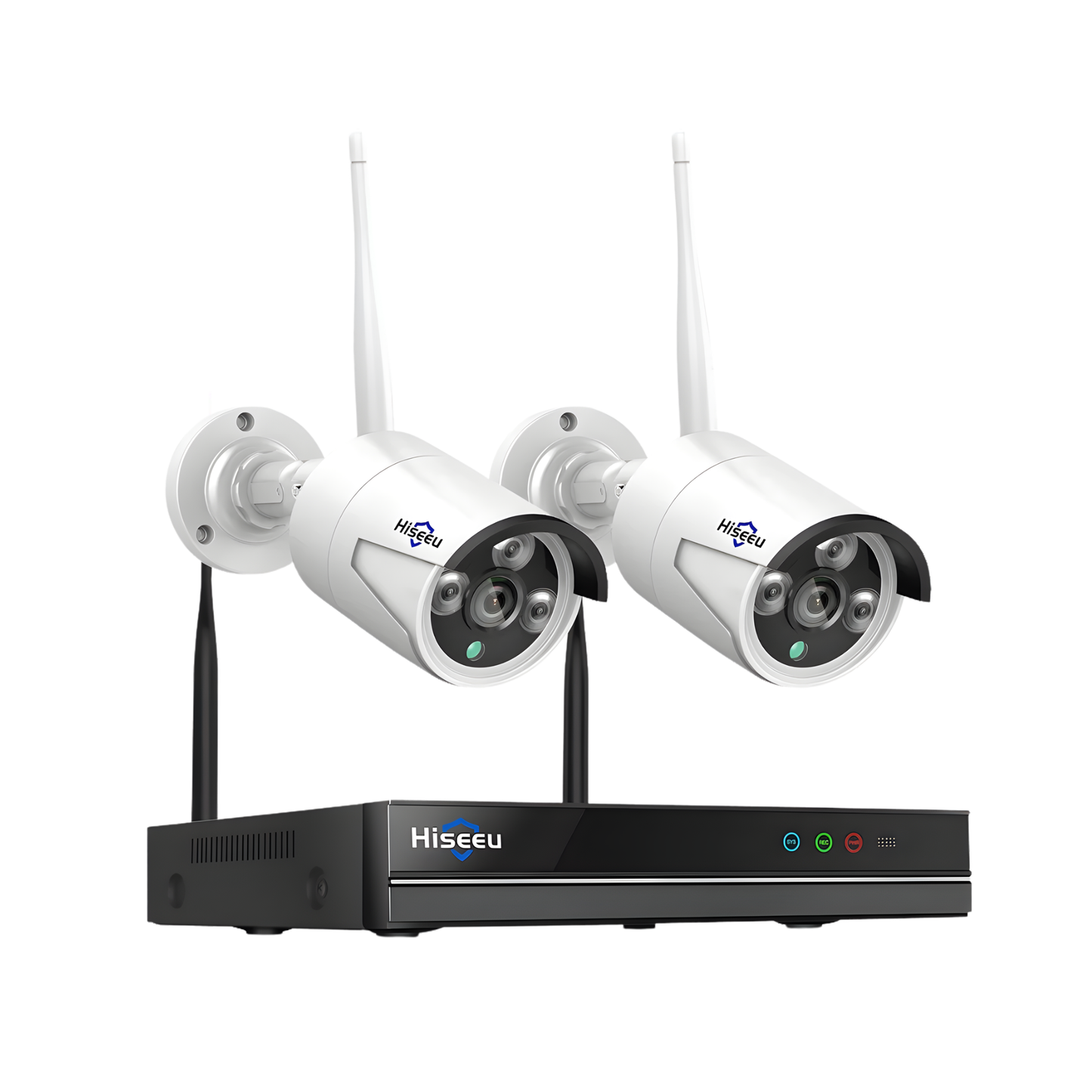 Wireless 10 Channel NVR Kit Two Cameras with Built in 1TB Drive