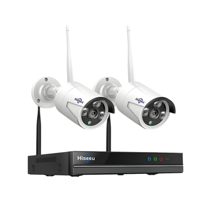 Wireless 10 Channel NVR Kit Two Cameras with Built in 1TB Drive
