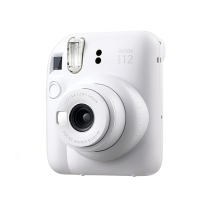 Instant Camera Mini Film Selfie Camera Clay White