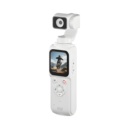 4K Pocket Gimbal Camera 64MP Auto Tracking White
