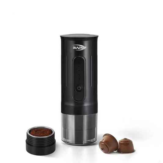 Compact Espresso & Capsule Coffee Maker for Outdoors