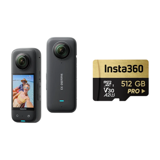 High Capacity 360 Camera 5.7K Video, Adventure Ready, 512GB