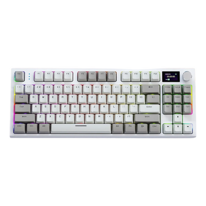Wireless Mechanical Keyboard with Metal Knob and RGB Backlight