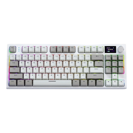 Wireless Mechanical Keyboard with Metal Knob and RGB Backlight