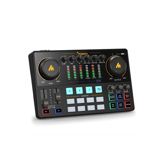 AME2 Compact Podcast Mixer with Pro Preamp Support