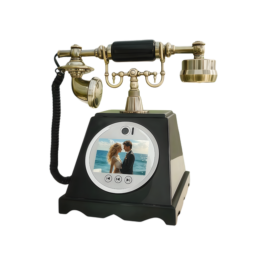 Premium Black Wedding Guestbook Voice Message Recorder
