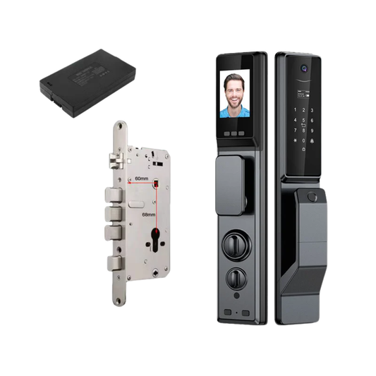 Outdoor Smart Door Lock with Face & Fingerprint Access