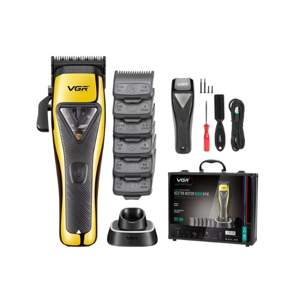 9000RPM Professional Hair Clipper Adjustable Metal Blade
