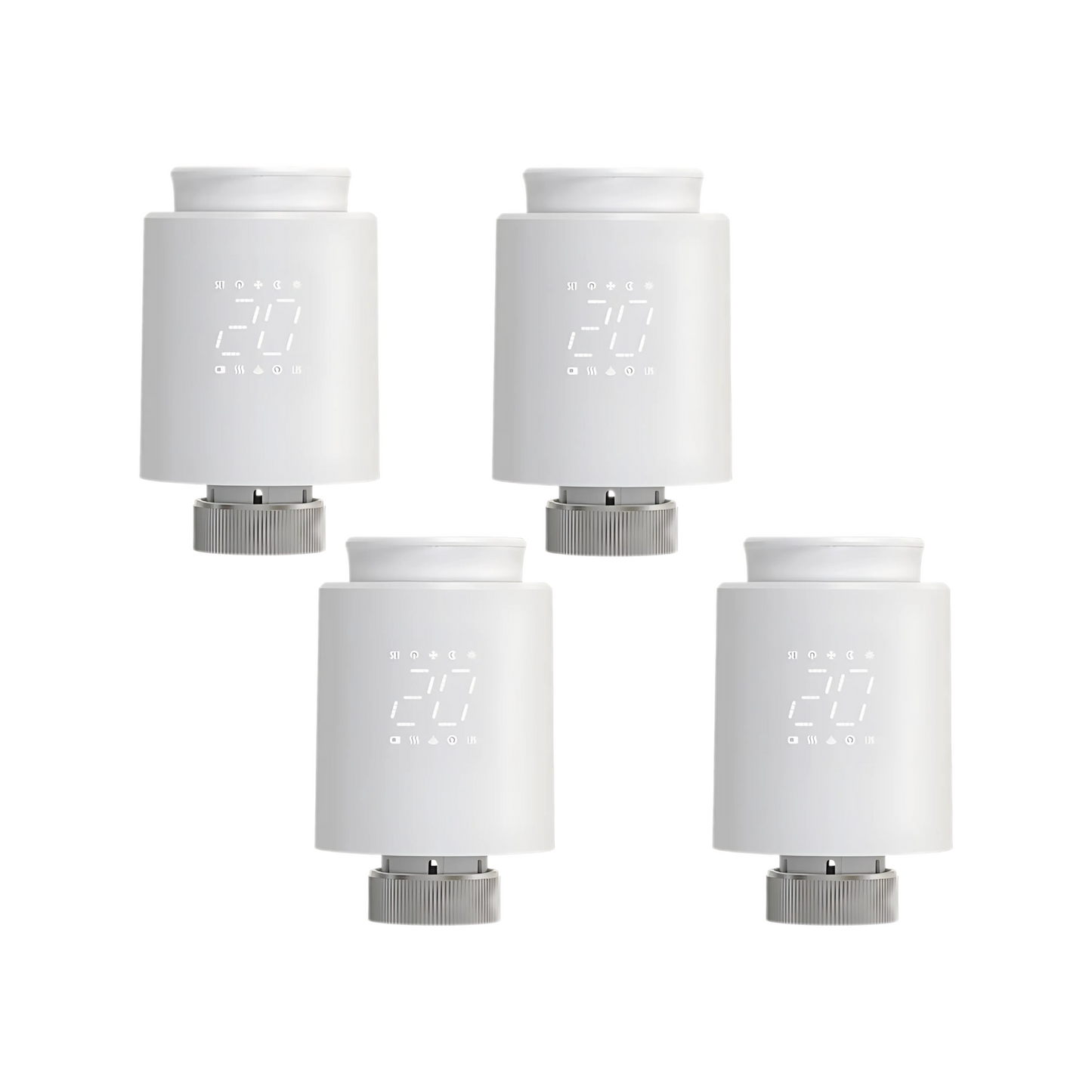 4 Pack ZigBee Smart Radiator Valves with App Control