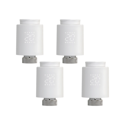 4 Pack ZigBee Smart Radiator Valves with App Control