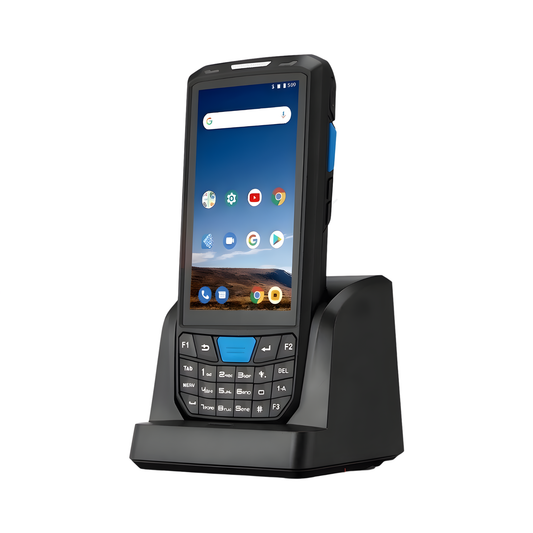 Portable 1D Scanner PDA with NFC Cradle