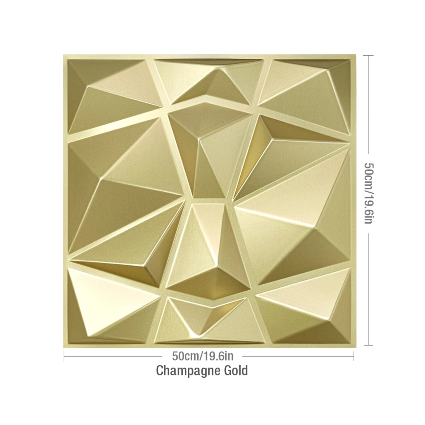 F-Contemporary Geometric 3D PVC Wall Panels 12-Pack