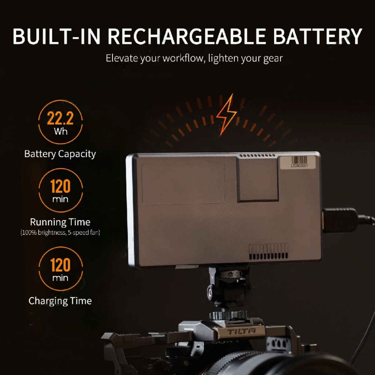 Portable 6 Inch High-Brightness 1200nit Field Monitor for Video
