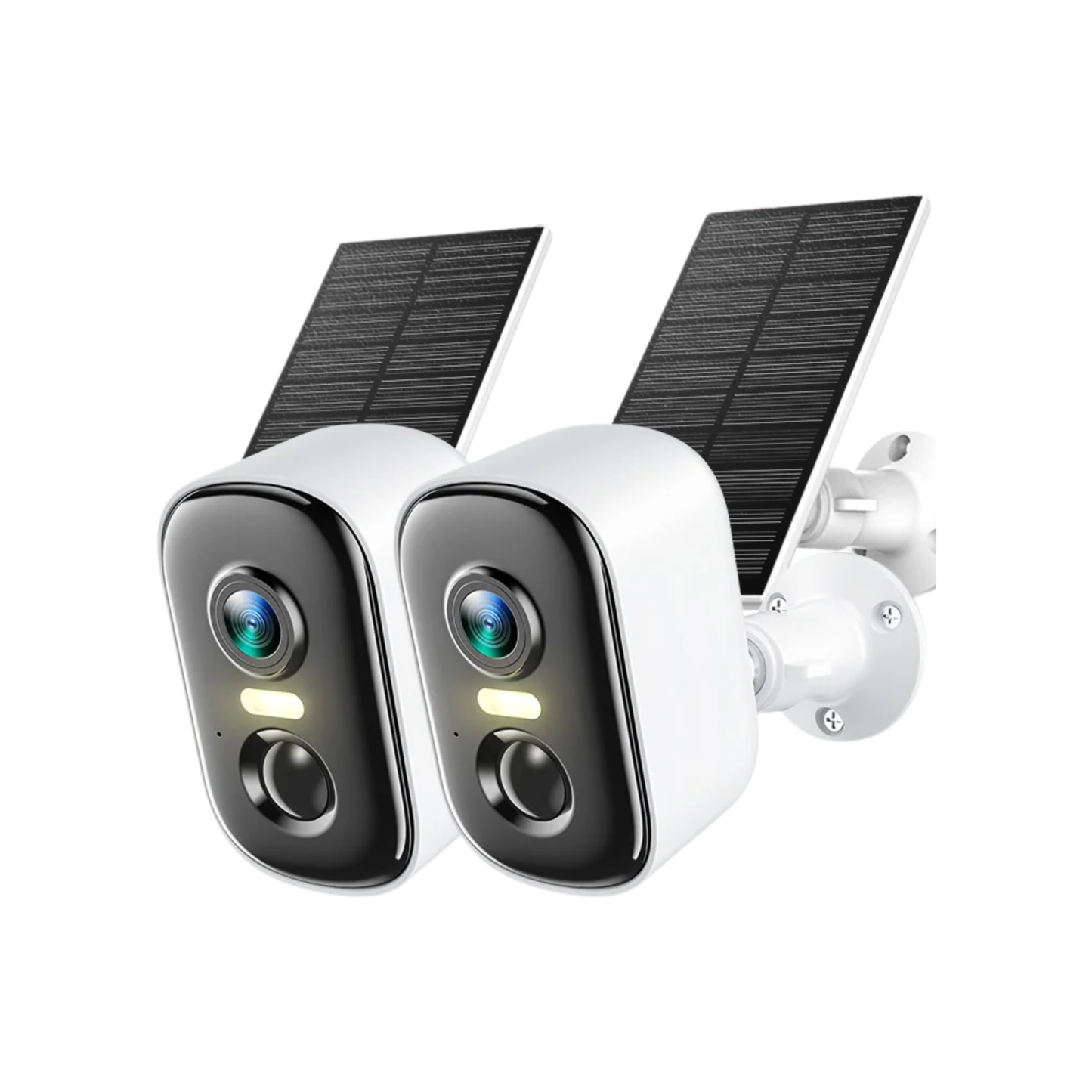 Twin 3MP Wireless Solar Security Cameras with 32GB
