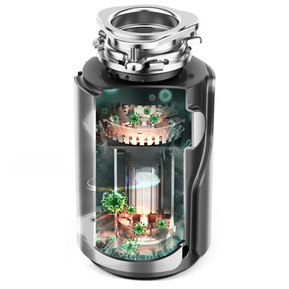 Garbage Disposer with Grey Air Control Switch 1HP