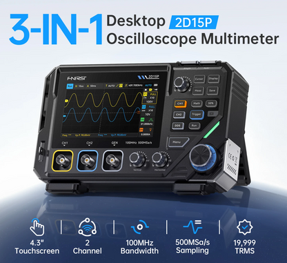 2 Channel 100MHz Digital Oscilloscope Multimeter 3in1