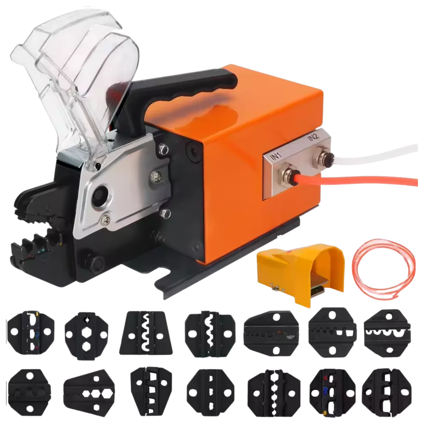 14 Jaw Crimping Tool with Foot Pedal Operation