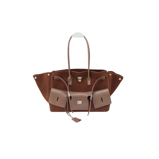 Cowhide Messenger Bag Spacious Tote
