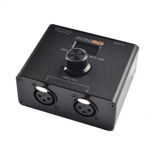 Portable MIDI to DMX Controller for Light Shows