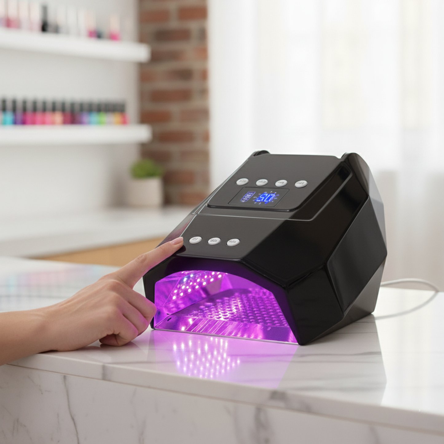Rechargeable Black UV LED Nail Curing Lamp 96W