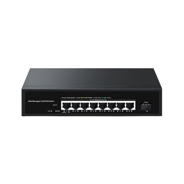 8 Port 2.5G PoE Managed Switch with 10G SFP+