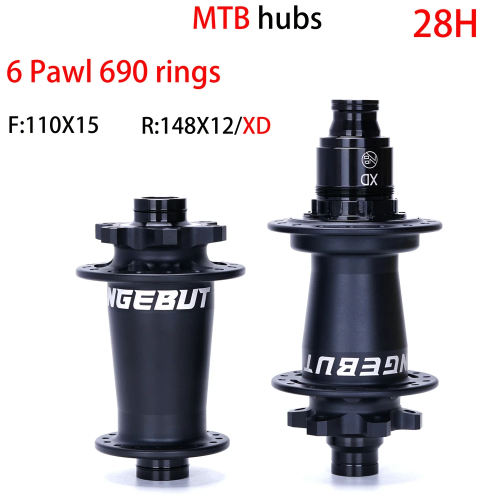 28H Boost XD 6-Bolt MTB Hub Set