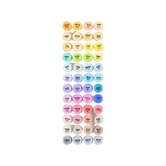 Dual Tip Alcohol Markers 48 Rich Mid Tone Colors