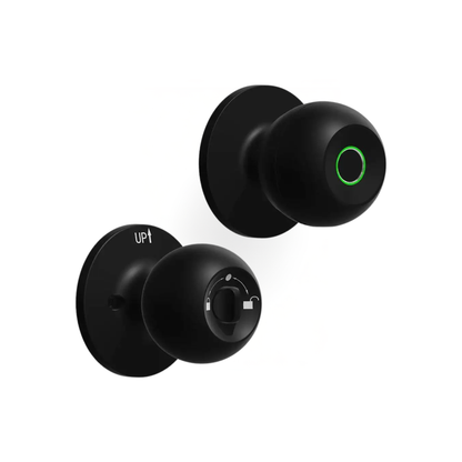 Black Smart Knob Door Lock with App Control