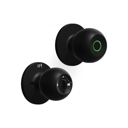 Black Smart Knob Door Lock with App Control