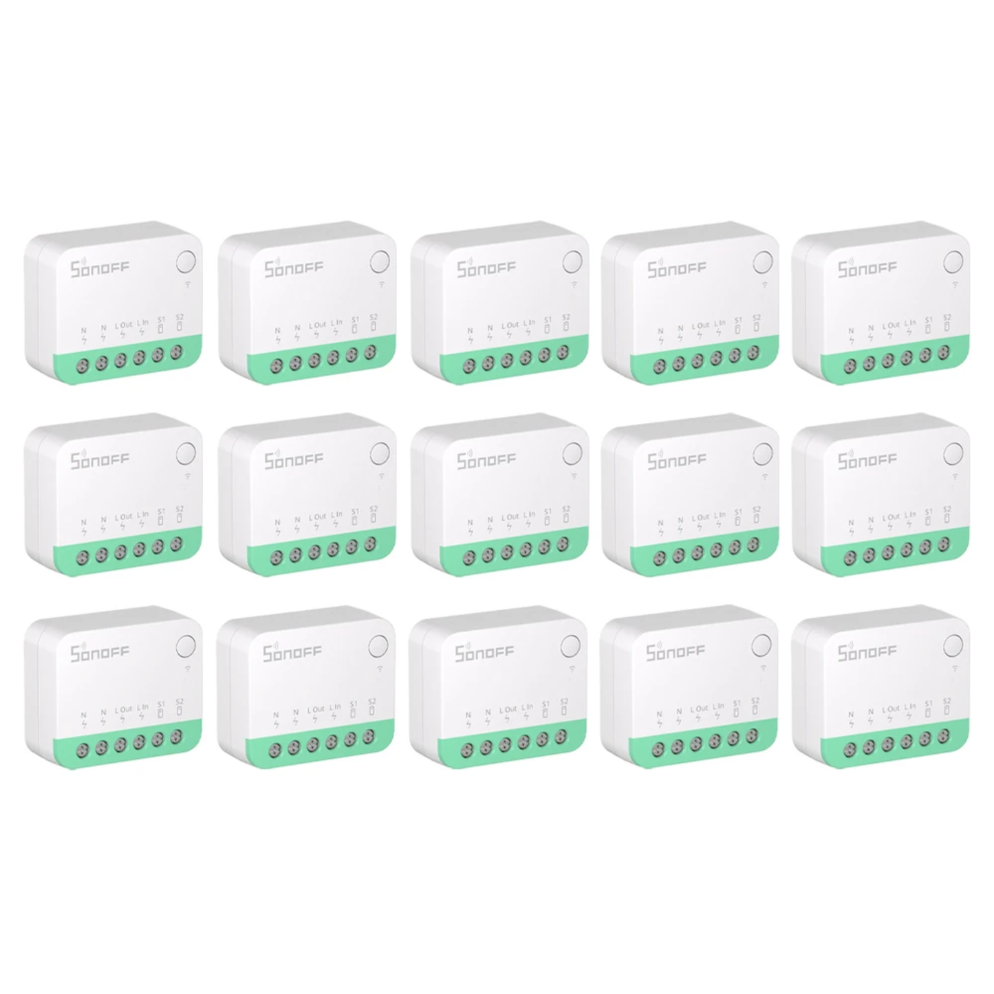 15 Pack Mini WiFi Smart Switch Modules for Home Automation