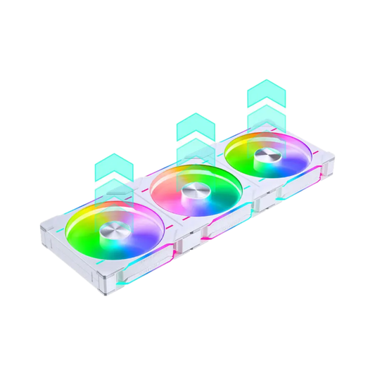 Reverse Blade 140mm RGB Fans 3 Pack for Radiator Mounts