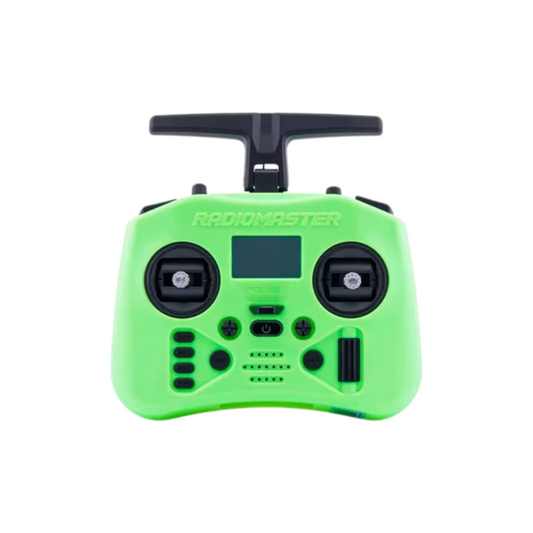 Compact 2.4GHz ELRS RC Remote with Hall Gimbals Green